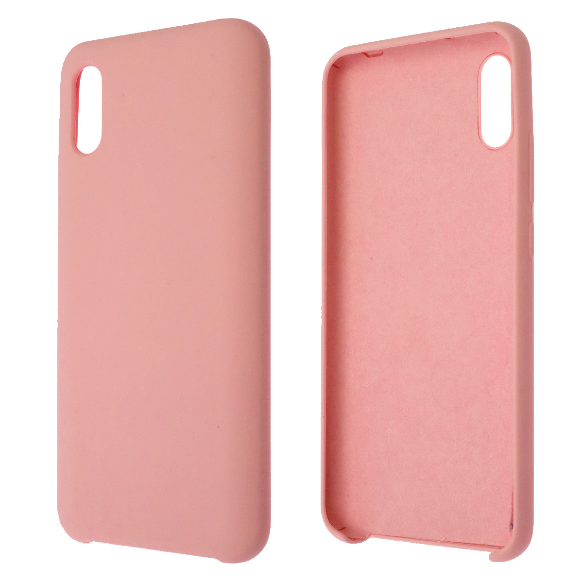 Чехол накладка Silicon Cover для XIAOMI Redmi 9A, силикон, бархат, цвет светло розовый Чехол накладка Silicon Cover для XIAOMI Redmi 9A, силикон, бархат, цвет светло розовый