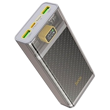 Внешний портативный аккумулятор, Power Bank HOCO J103A, 20000 mAh, 22.5W, PD20W, LED дисплей, цвет серый