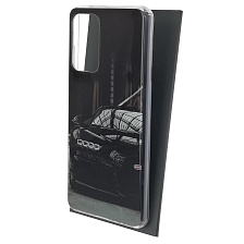 Чехол накладка Vinil для SAMSUNG Galaxy A72 (SM-A725F), силикон, глянцевый, рисунок Бугатти Chiron