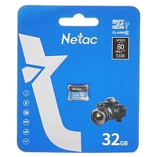 Карта памяти MicroSDHC 32GB NETAC P500 Standard Class 10 UHS-I, 90 Mb/s, без адаптера Карта памяти MicroSDHC 32GB NETAC P500 Standard Class 10 UHS-I, 90 Mb/s, без адаптера