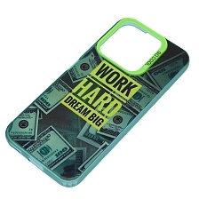 Чехол накладка для Honor X8b, Honor X8c, защита камеры, силикон, рисунок WORK HARD