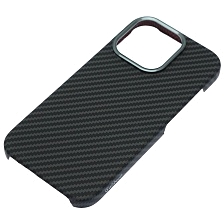 Чехол накладка Cabbeen с поддержкой MagSafe для APPLE iPhone 16 Pro, карбон, цвет темно серый