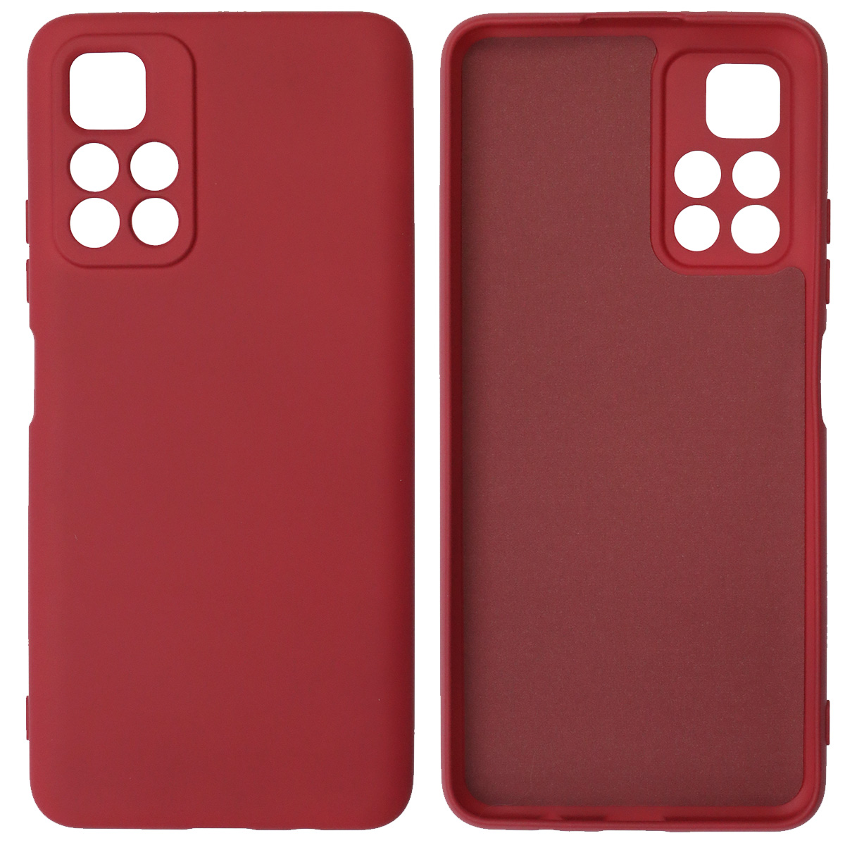 Чехол накладка NANO для XIAOMI Redmi Note 11 5G, Redmi Note 11T 5G, XIAOMI Poco M4 Pro 5G, силикон, бархат, цвет вишневый