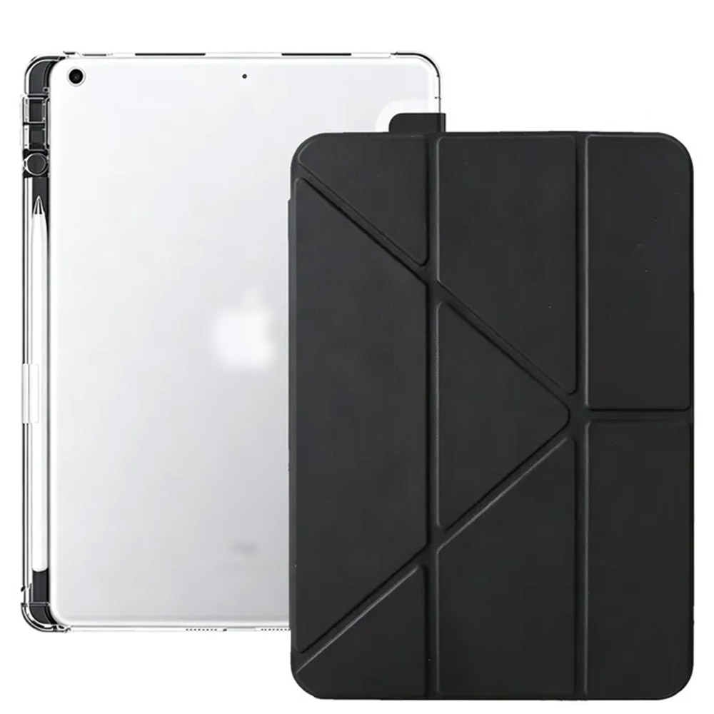 Чехол книжка для APPLE iPad 7 (10.2") 2019, iPad 8 (10.2") 2020, экокожа, цвет черный