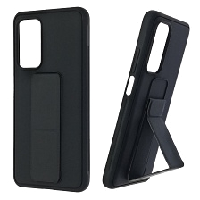 Чехол накладка L NANO для XIAOMI Mi 10T, Mi 10T Pro, силикон, держатель, цвет черный Чехол накладка L NANO для XIAOMI Mi 10T, Mi 10T Pro, силикон, держатель, цвет черный