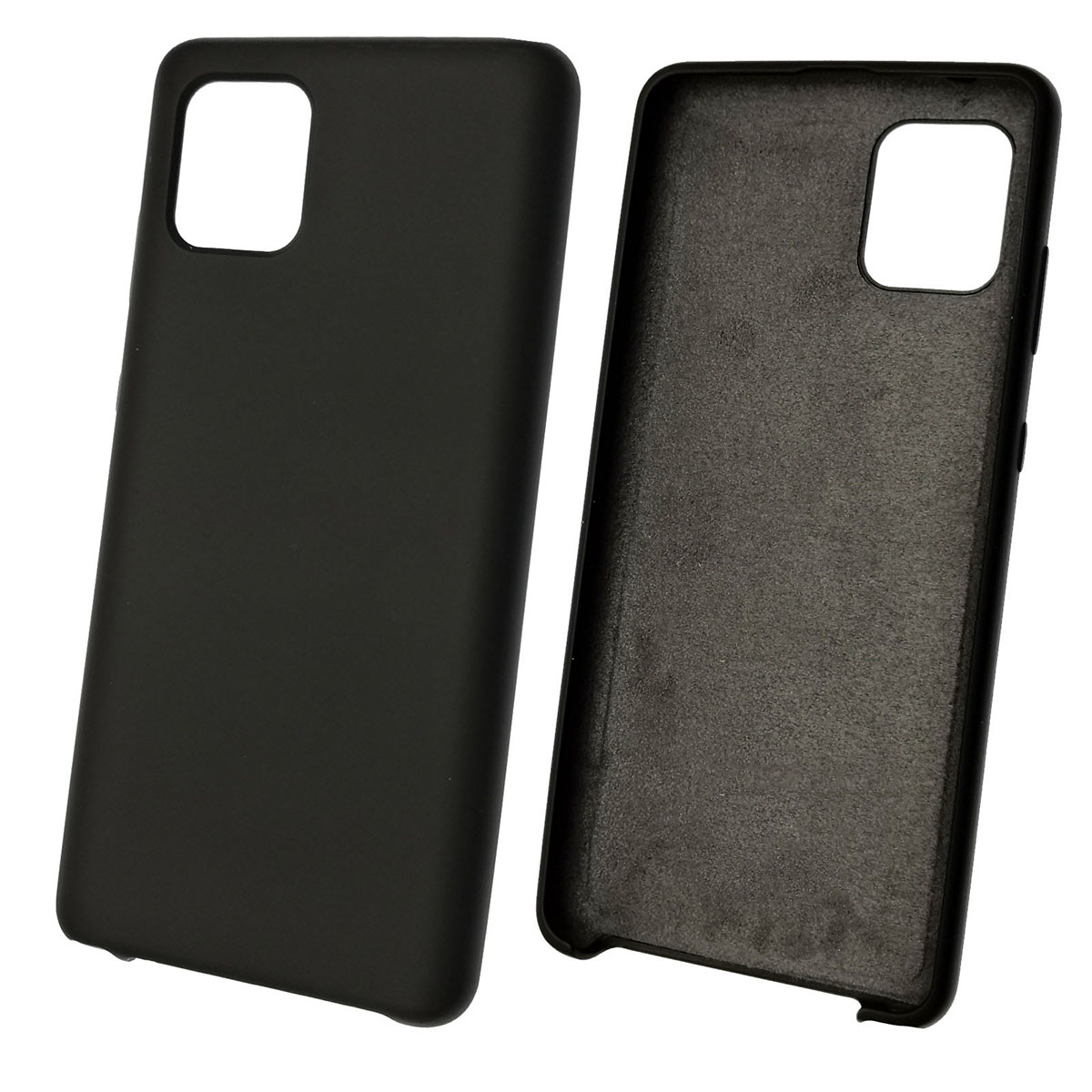 Чехол накладка Silicon Cover для SAMSUNG Galaxy A81 (SM-AN815F), Note 10 Lite (SM-N770), силикон, бархат, цвет черный. Чехол накладка Silicon Cover для SAMSUNG Galaxy A81 (SM-AN815F), Note 10 Lite (SM-N770), силикон, бархат, цвет черный.