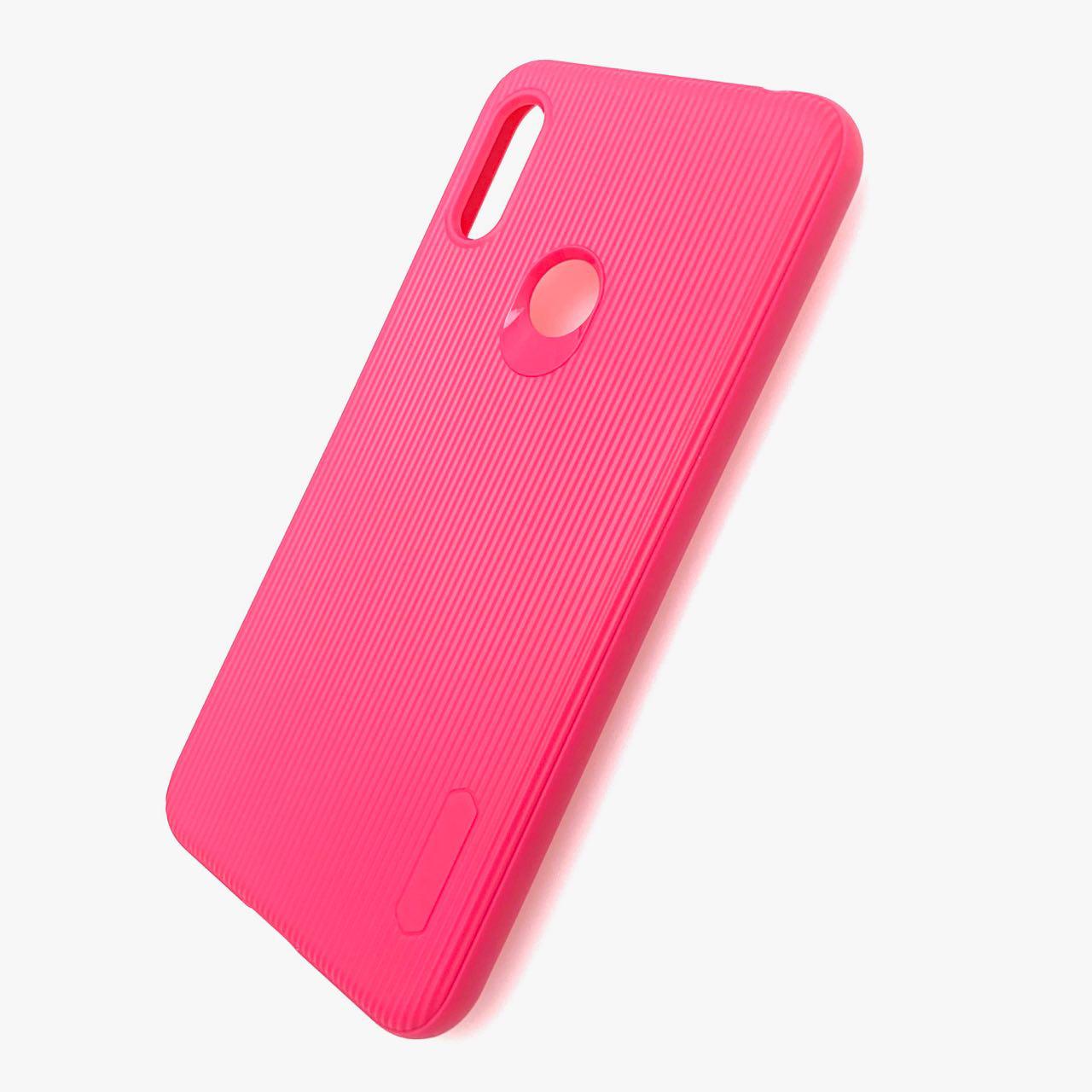 Чехол накладка Cherry для HUAWEI Honor 8A, Y6 2019, силикон, полоски, цвет малиновый. Чехол накладка Cherry для HUAWEI Honor 8A, Y6 2019, силикон, полоски, цвет малиновый.