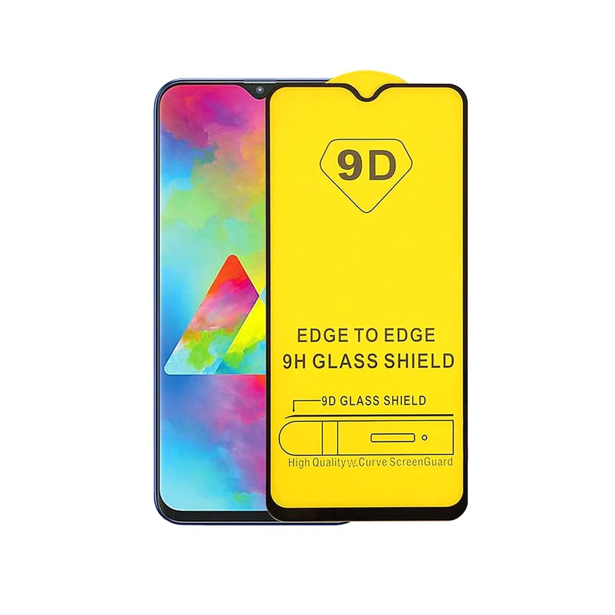 Защитное стекло 9D для SAMSUNG Galaxy M20 (SM-M205), цвет окантовки черный Защитное стекло 9D для SAMSUNG Galaxy M20 (SM-M205), цвет окантовки черный
