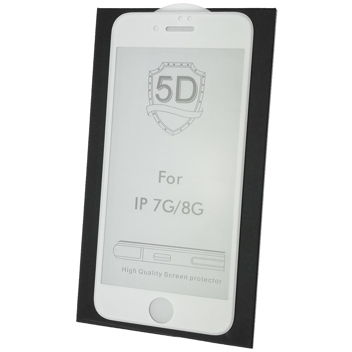 Защитное стекло Live Power 5D для APPLE iPhone 7, iPhone 8, цвет окантовки белый Защитное стекло Live Power 5D для APPLE iPhone 7, iPhone 8, цвет окантовки белый