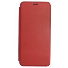 Чехол книжка STYLISH для TECNO Spark 6 GO, экокожа, визитница, цвет красный