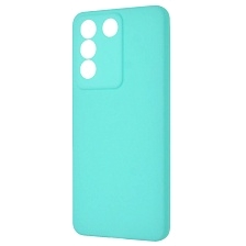 Чехол накладка SOFT TOUCH для VIVO V27E, защита камеры, силикон, матовый, цвет бирюзовый Чехол накладка SOFT TOUCH для VIVO V27E, защита камеры, силикон, матовый, цвет бирюзовый