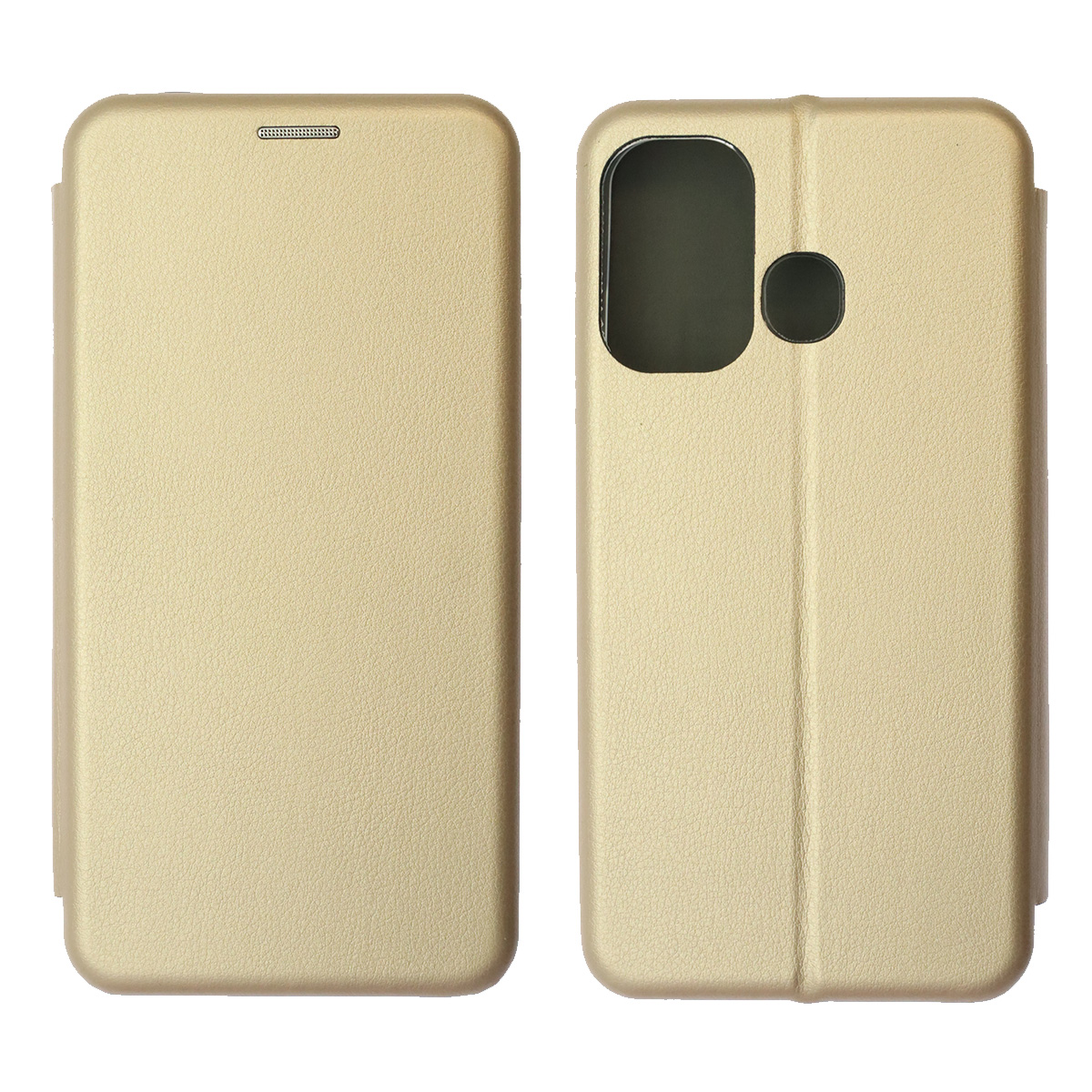 Чехол книжка STYLISH для ITEL A27 (A551), экокожа, визитница, цвет золотистый Чехол книжка STYLISH для ITEL A27 (A551), экокожа, визитница, цвет золотистый