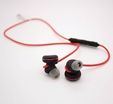 Гарнитура (наушники с микрофоном) беспроводная, MONARCH WIRELESS EARBUDS S08, цвет красно черный Гарнитура (наушники с микрофоном) беспроводная, MONARCH WIRELESS EARBUDS S08, цвет красно черный