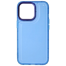 Чехол накладка AIR BAG для APPLE iPhone 13 Pro (6.1"), силикон, цвет прозрачно голубой Чехол накладка AIR BAG для APPLE iPhone 13 Pro (6.1"), силикон, цвет прозрачно голубой