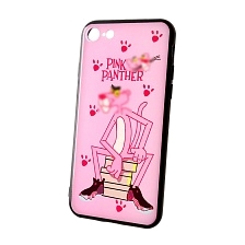 Чехол накладка для APPLE iPhone 7, 8, силикон, рисунок PINK PANTER P.