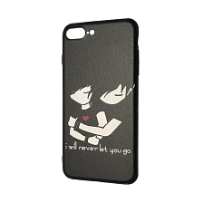 Чехол накладка для APPLE iPhone 7 Plus, силикон, пластик, рисунок i will never let.