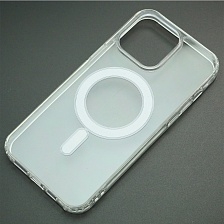 Чехол накладка Spigen с поддержкой MagSafe для APPLE iPhone 15 Pro Max, силикон, цвет прозрачный Чехол накладка Spigen с поддержкой MagSafe для APPLE iPhone 15 Pro Max, силикон, цвет прозрачный