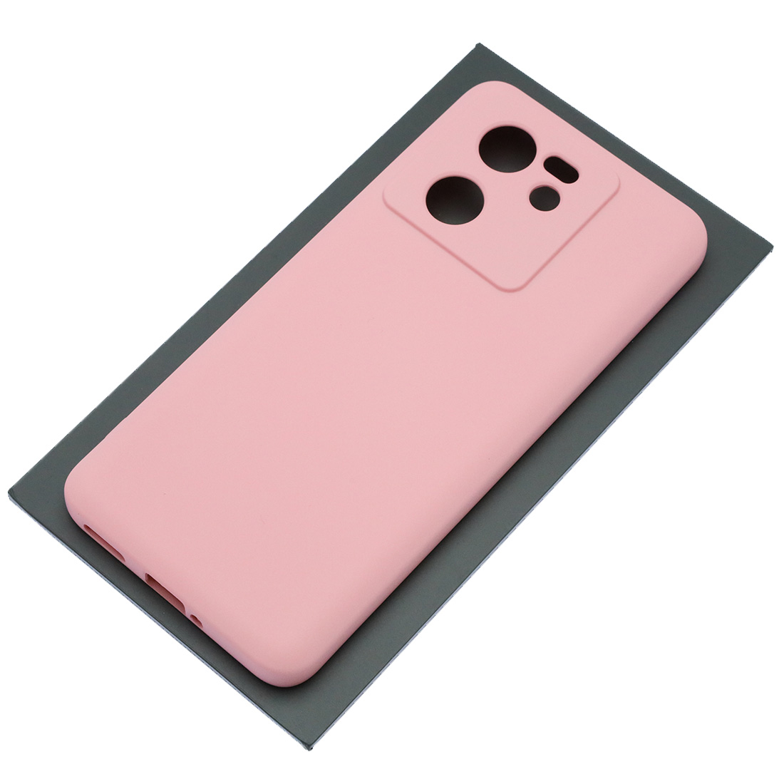 Чехол накладка Silicon Cover для XIAOMI 13T, XIAOMI 13T Pro, защита камеры, силикон, бархат, цвет розовый Чехол накладка Silicon Cover для XIAOMI 13T, XIAOMI 13T Pro, защита камеры, силикон, бархат, цвет розовый