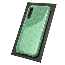Чехол накладка Shine для XIAOMI MI A3, MI CC9E, силикон, блестки, цвет зеленый Чехол накладка Shine для XIAOMI MI A3, MI CC9E, силикон, блестки, цвет зеленый