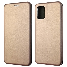 Чехол книжка STYLISH для SAMSUNG Galaxy A02S (SM-A025F), экокожа, визитница, цвет розовое золото