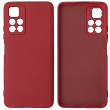 Чехол накладка NANO для XIAOMI Redmi Note 11 5G, Redmi Note 11T 5G, XIAOMI Poco M4 Pro 5G, силикон, бархат, цвет вишневый