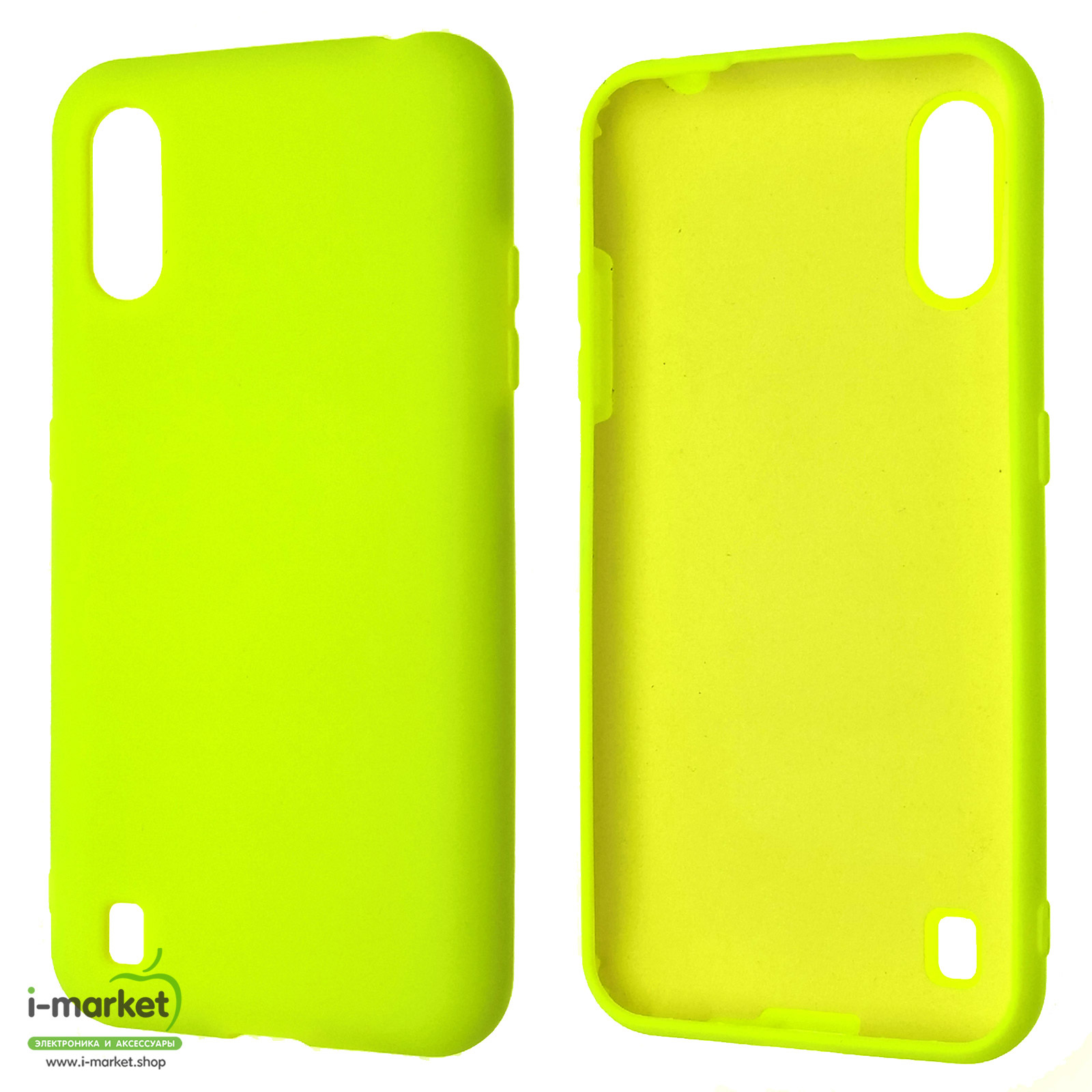 Чехол накладка Silicon Cover для SAMSUNG Galaxy M01 (SM-M015), силикон, бархат, цвет салатовый Чехол накладка Silicon Cover для SAMSUNG Galaxy M01 (SM-M015), силикон, бархат, цвет салатовый