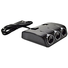 Автомобильный разветвитель OLESSON 1506, 120W, 12/24V, 3 выхода, 2 USB входа, кнопка выключения, цвет черный Автомобильный разветвитель OLESSON 1506, 120W, 12/24V, 3 выхода, 2 USB входа, кнопка выключения, цвет черный