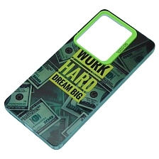 Чехол накладка для XIAOMI Redmi Note 13 Pro 4G, POCO M6 Pro 4G, защита камеры, силикон, рисунок WORK HARD Чехол накладка для XIAOMI Redmi Note 13 Pro 4G, POCO M6 Pro 4G, защита камеры, силикон, рисунок WORK HARD
