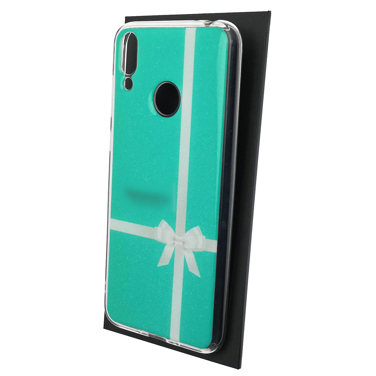 Чехол накладка для HUAWEI Honor 8C, силикон, блестки, рисунок Тиффани и CO бант Чехол накладка для HUAWEI Honor 8C, силикон, блестки, рисунок Тиффани и CO бант