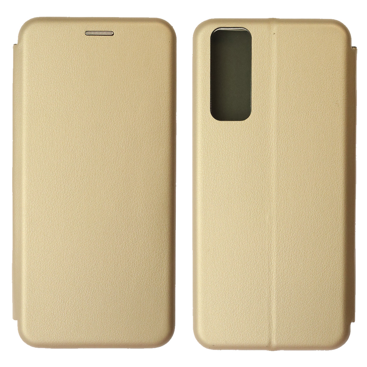Чехол книжка STYLISH для VIVO Y31, Y53s 4G, экокожа, визитница, цвет золотистый