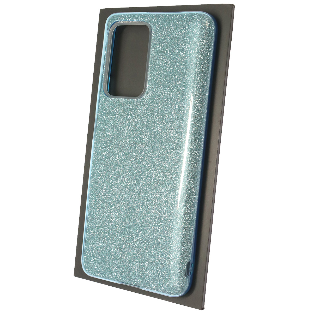 Чехол накладка SHINE для XIAOMI 11T, 11T Pro, силикон, блестки, цвет голубой
