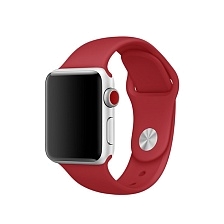 Ремешок для Apple Watch спортивный "Sport", размер 38-40 mm, цвет красный гранат Ремешок для Apple Watch спортивный "Sport", размер 38-40 mm, цвет красный гранат