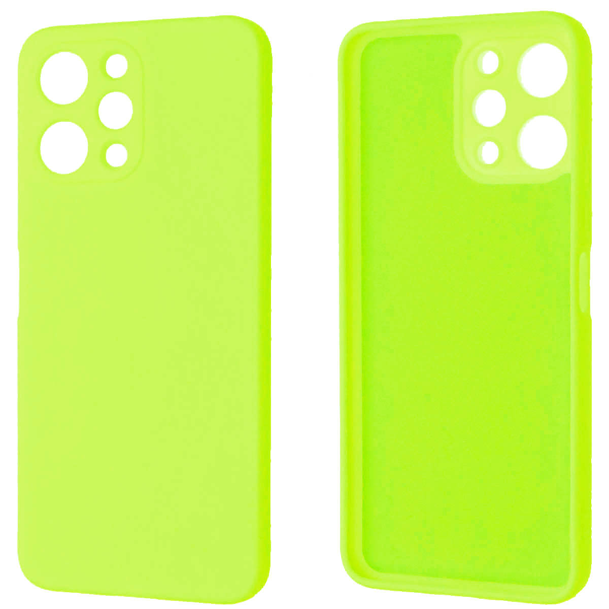 Чехол накладка NANO для XIAOMI Redmi 12 4G, защита камеры, силикон, бархат, цвет салатовый