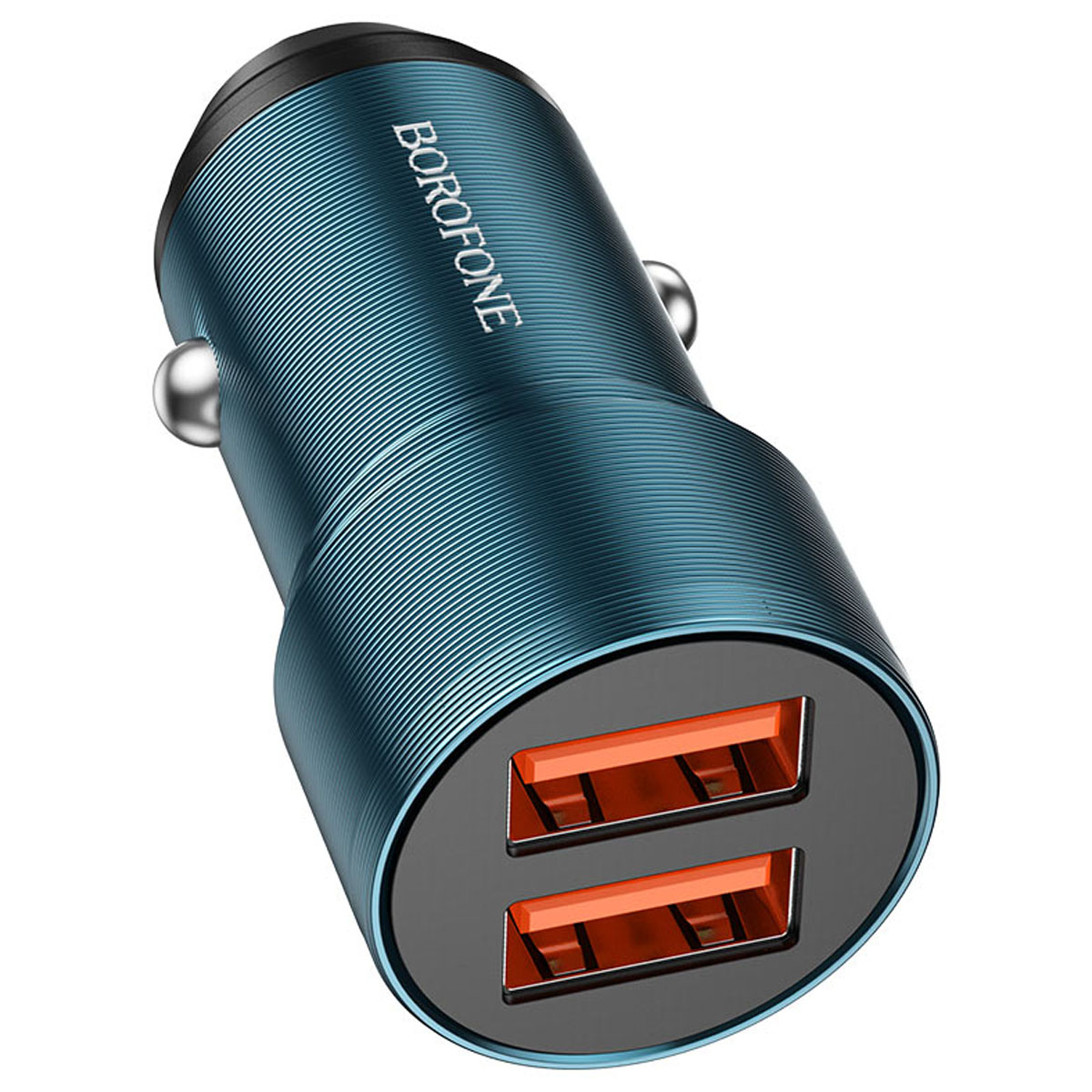 АЗУ (Автомобильное зарядное устройство) BOROFONE BZ19 Wisdom, 12W, 2.4A, 2 USB, цвет сапфирово синий АЗУ (Автомобильное зарядное устройство) BOROFONE BZ19 Wisdom, 12W, 2.4A, 2 USB, цвет сапфирово синий