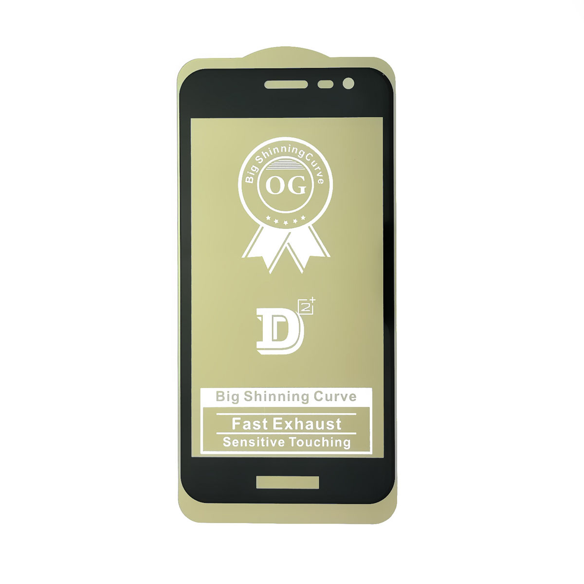 Защитное стекло D2+ PREMIUM для SAMSUNG Galaxy J2 Core (SM-J260), цвет окантовки черный
