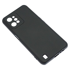 Чехол накладка Silicon Cover для Realme C31, силикон, бархат, цвет черный