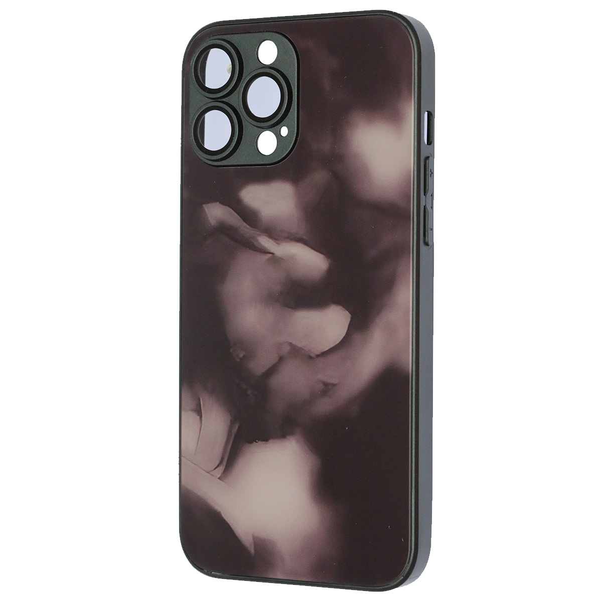 Чехол накладка AG Glass case для APPLE iPhone 13 Pro Max (6.7"), силикон, стекло, защита камеры, цвет черный Чехол накладка AG Glass case для APPLE iPhone 13 Pro Max (6.7"), силикон, стекло, защита камеры, цвет черный