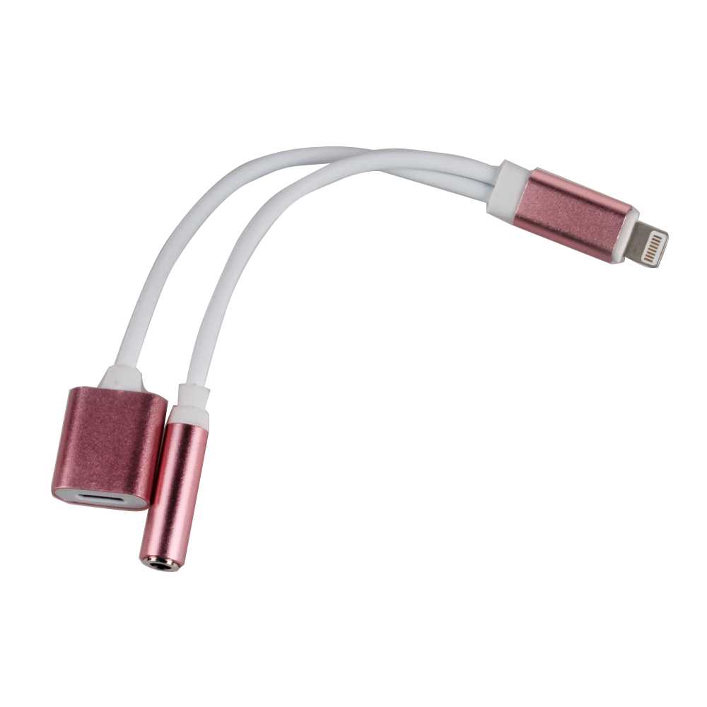 Переходник с Apple 8pin на Apple 8pin + jack 3.5мм + USB, цвет белый красный кант. Переходник с Apple 8pin на Apple 8pin + jack 3.5мм + USB, цвет белый красный кант.