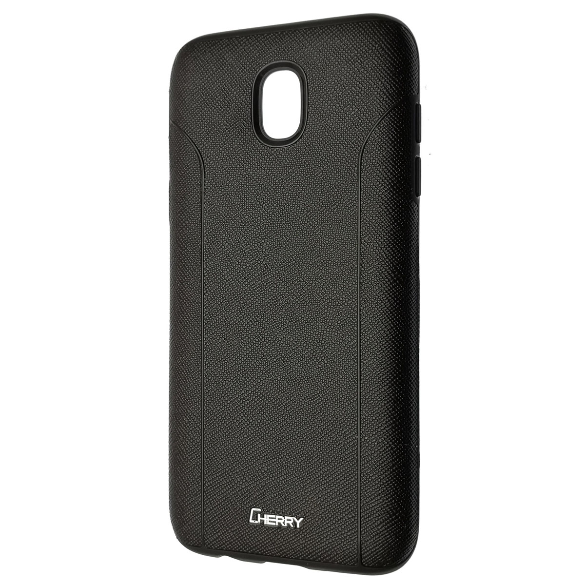 Чехол накладка Cherry II для SAMSUNG Galaxy J5 2017, силикон, цвет черный.