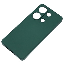 Чехол накладка NANO для XIAOMI Redmi Note 13 Pro 4G, POCO M6 Pro 4G, защита камеры, силикон, бархат, цвет темно зеленый Чехол накладка NANO для XIAOMI Redmi Note 13 Pro 4G, POCO M6 Pro 4G, защита камеры, силикон, бархат, цвет темно зеленый