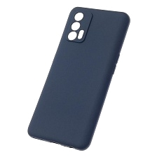 Чехол накладка SOFT TOUCH для Realme GT Neo 8, силикон, матовый, цвет темно синий