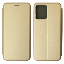 Чехол книжка STYLISH для Realme C35, экокожа, визитница, цвет золотистый Чехол книжка STYLISH для Realme C35, экокожа, визитница, цвет золотистый