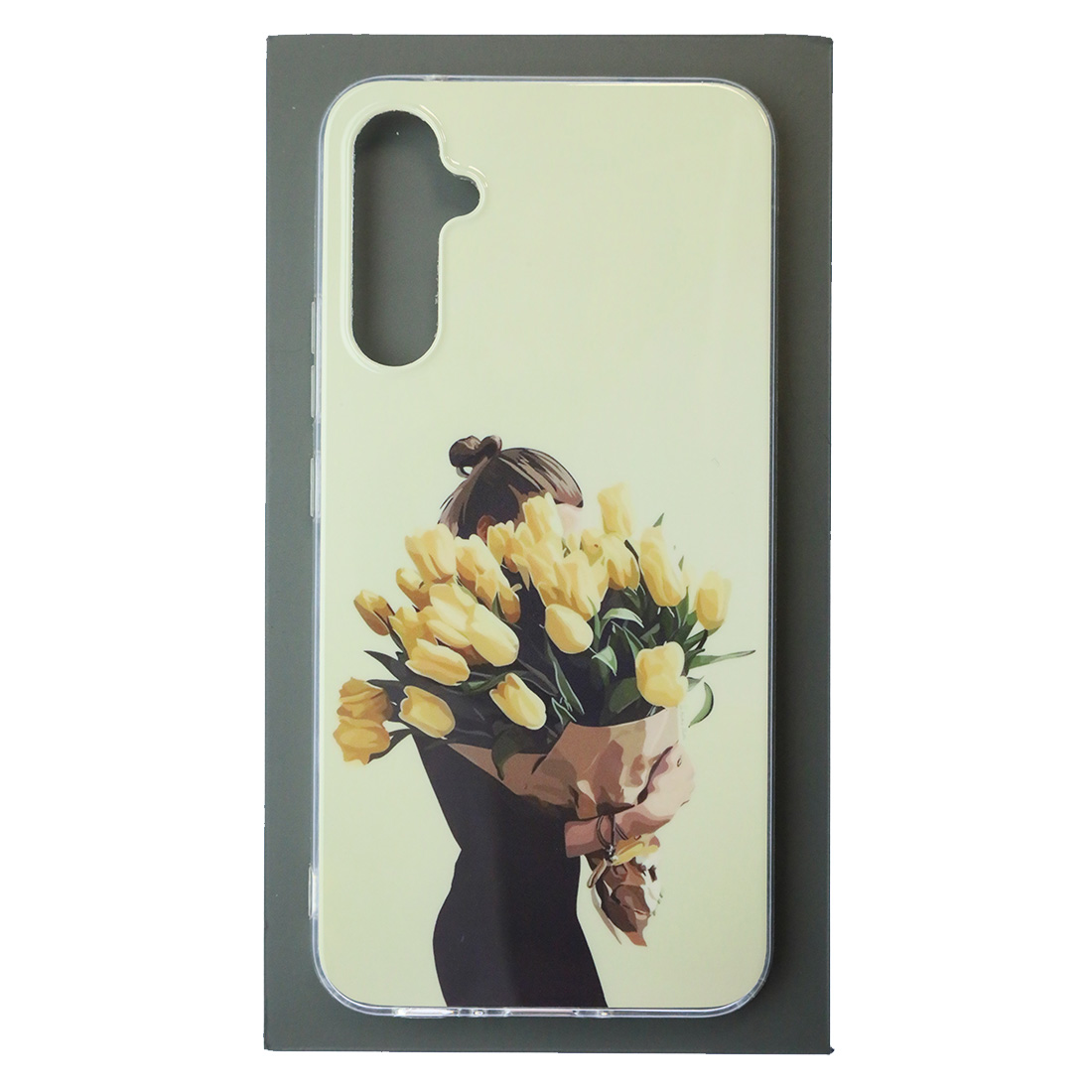 Чехол накладка для SAMSUNG Galaxy A34 5G, силикон, глянцевый, рисунок Девушка с цветами Чехол накладка для SAMSUNG Galaxy A34 5G, силикон, глянцевый, рисунок Девушка с цветами
