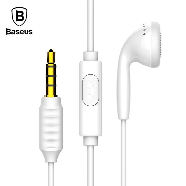 Гарнитура (наушники с микрофоном) проводная, BASEUS Encok One-sided Wire Earphone H09, цвет белый. Гарнитура (наушники с микрофоном) проводная, BASEUS Encok One-sided Wire Earphone H09, цвет белый.
