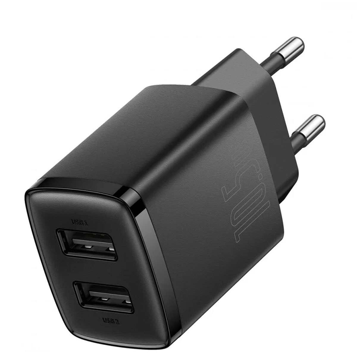 СЗУ (Сетевое зарядное устройство) BASEUS Compact Charger 2U (CCXJ010202), 10.5W, 2 USB, цвет черный СЗУ (Сетевое зарядное устройство) BASEUS Compact Charger 2U (CCXJ010202), 10.5W, 2 USB, цвет черный