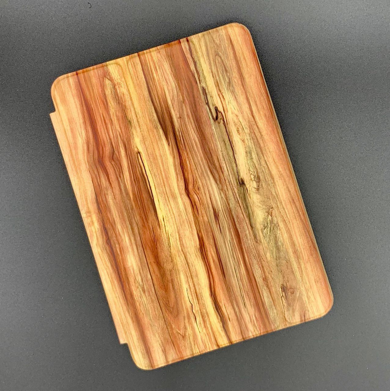 Чехол-книга SMART CASE для Apple iPad PRO 2 (9,7") фирменный дизайн, принт рисунок под дерево, цвет красный.