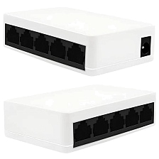 Коммутатор, свитч, 5 портов, 10/100Mbps, цвет белый Коммутатор, свитч, 5 портов, 10/100Mbps, цвет белый