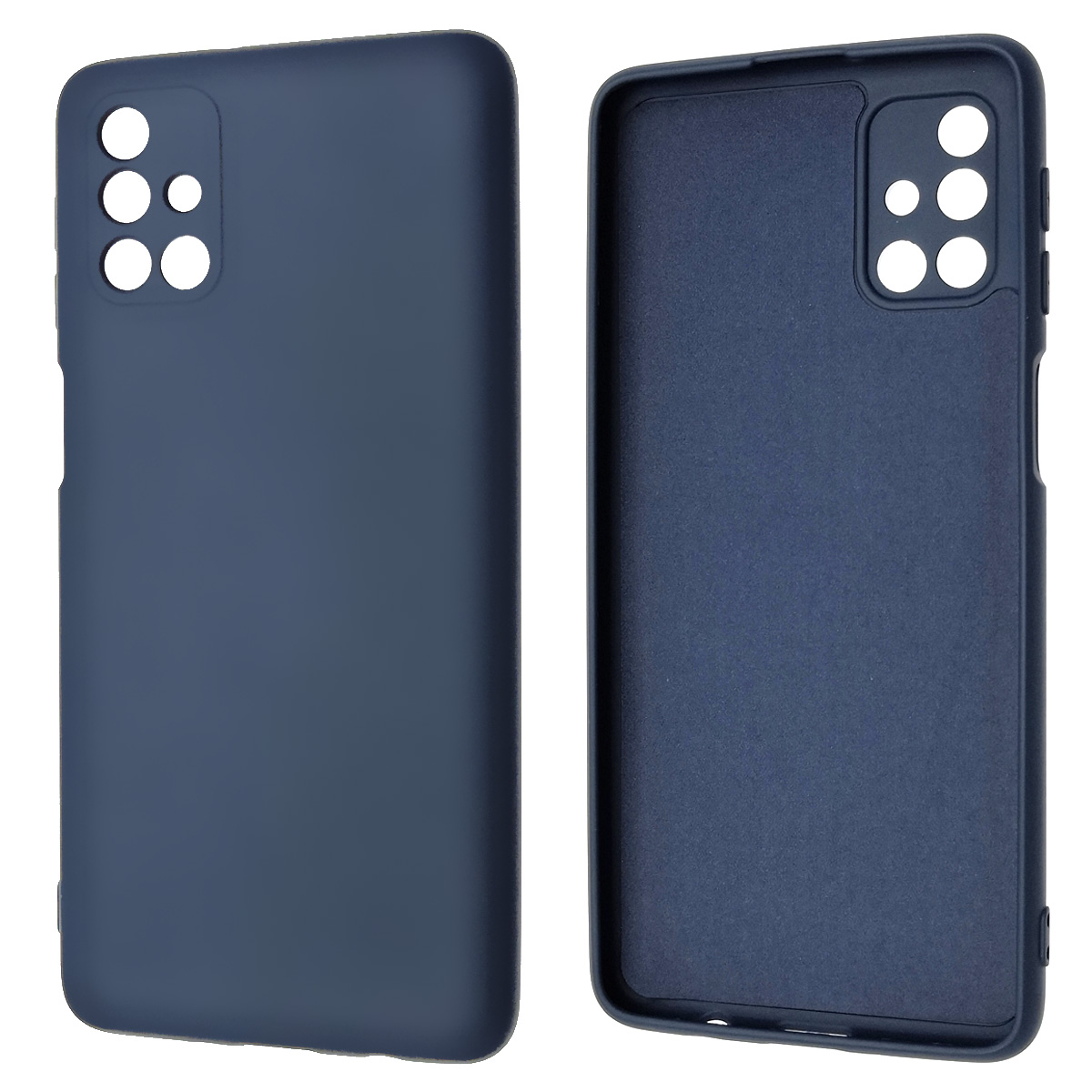 Чехол накладка NANO для SAMSUNG Galaxy M31S (SM-M317), силикон, бархат, цвет темно синий Чехол накладка NANO для SAMSUNG Galaxy M31S (SM-M317), силикон, бархат, цвет темно синий