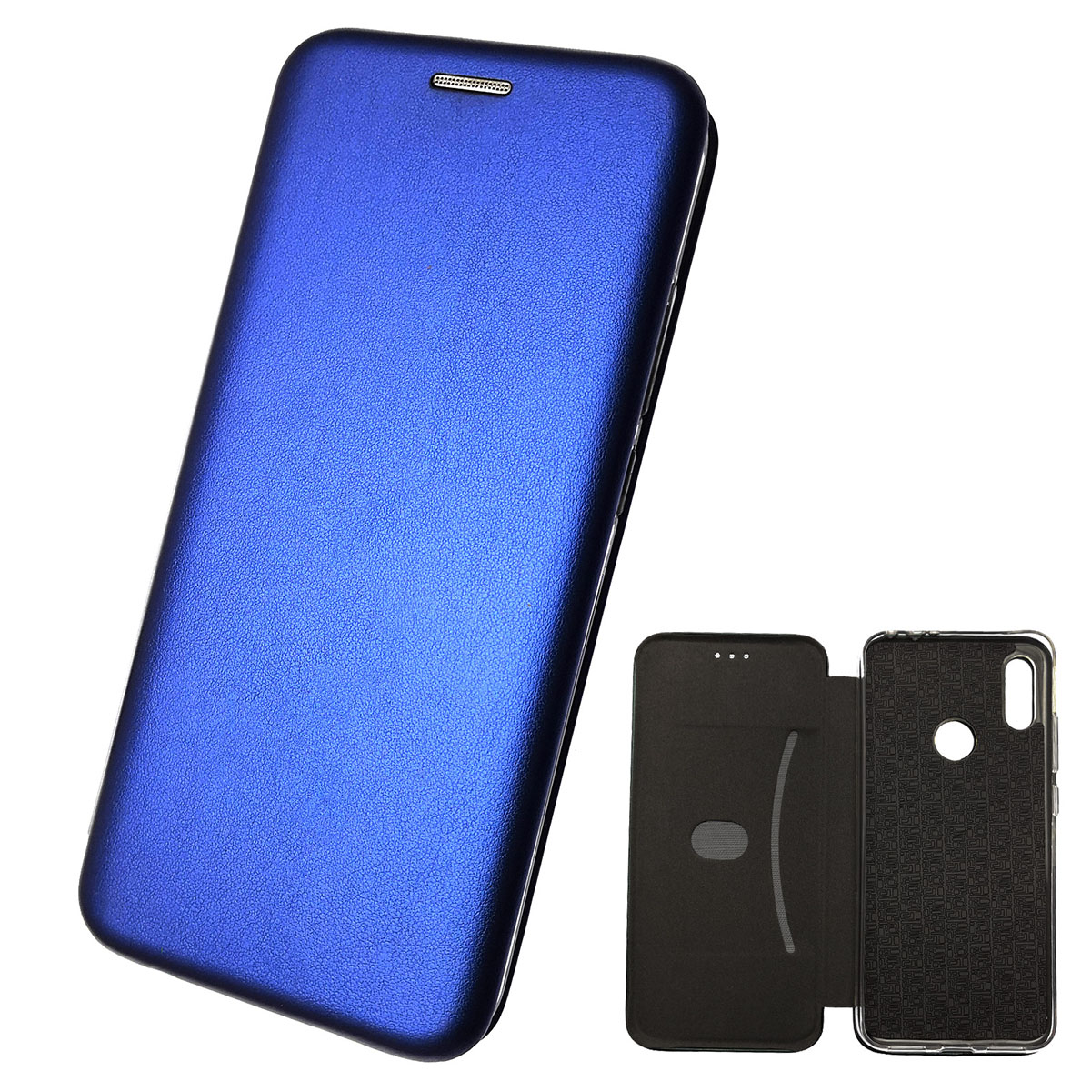 Чехол книжка STYLISH для XIAOMI Redmi Note 7, Note 7 Pro, экокожа, визитница, цвет синий Чехол книжка STYLISH для XIAOMI Redmi Note 7, Note 7 Pro, экокожа, визитница, цвет синий