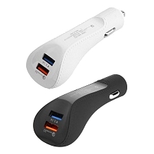 АЗУ (автомобильное зарядное устройство) SunPin KeKe-C41c на 2 USB порта 5.1A - 15W, QC3.0, цвет чёрный.